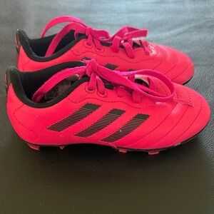 Girls Adidas Goletto VIII FG Soccer Cleats Pink/Black Size 11